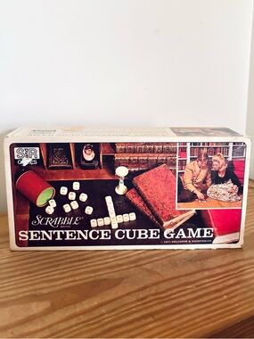 VTG 1971 Scrabble Sentence Cube Game